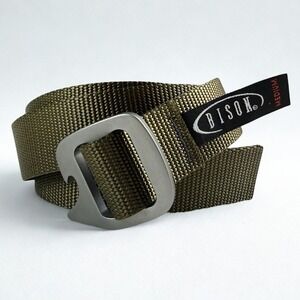 Bison Designs Tap Cap Belt Gunmetal Buckle Bottle Opener Adjustable Utility Med